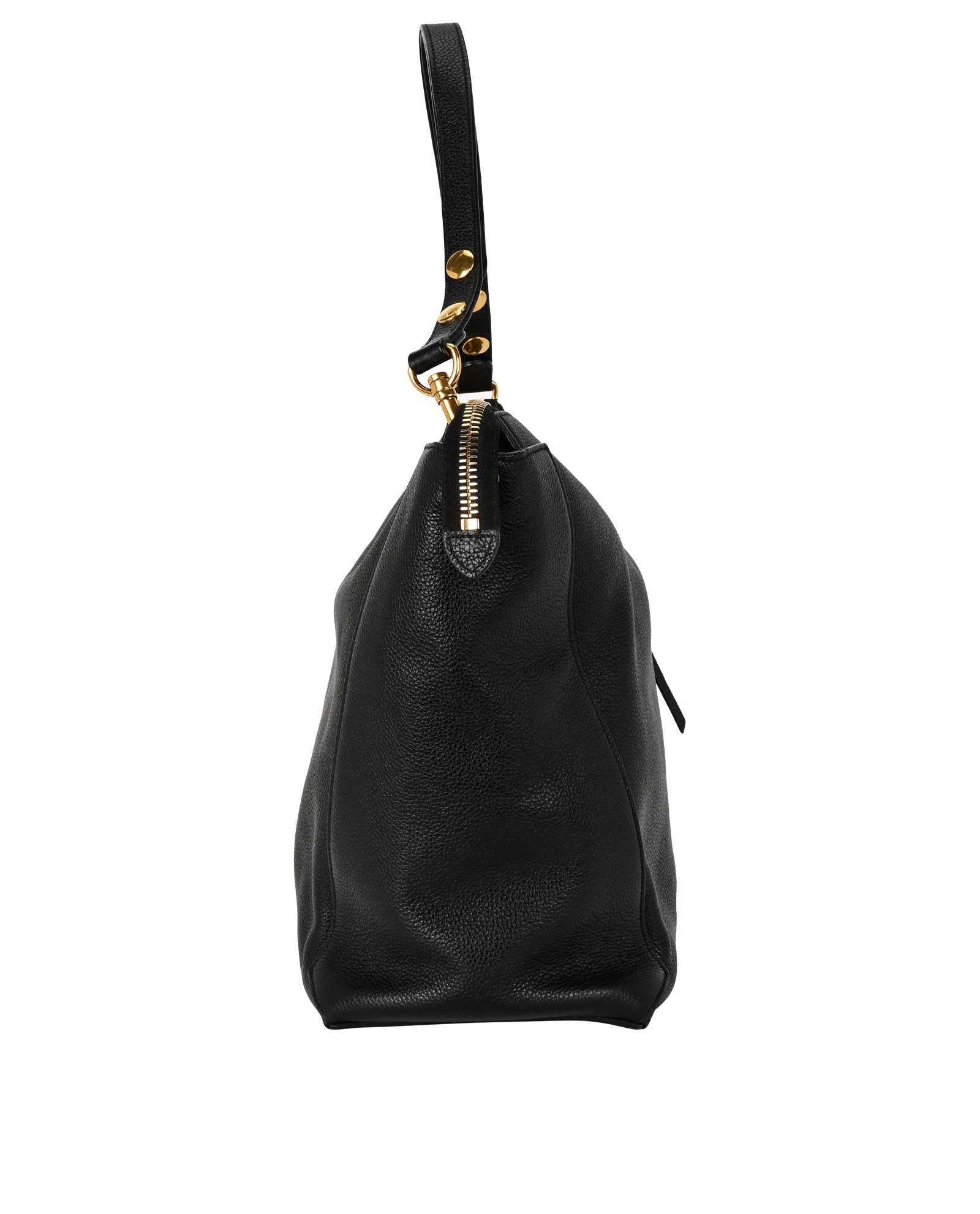Camden Bag, &pound;275, Handbags, Black, Leather, Side view
